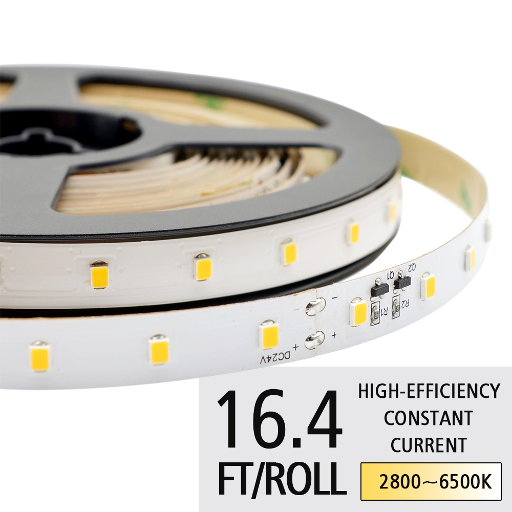 DC24V 2835SMD CRI 90 LED 64LEDs/M Flexibilní LED páskové světlo – vysoce účinné LED páskové světlo s konstantním proudem DC24V 2835SMD CRI 90 LED 64LEDs/M Flexibilní LED páskové světlo – vysoce účinné LED páskové světlo s konstantním proudem