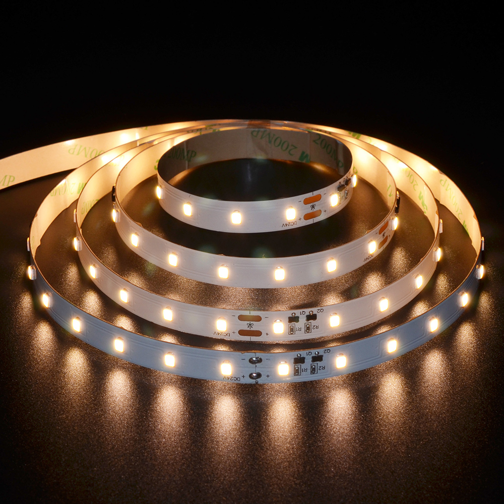 DC24V 2835SMD CRI 90 LED 64LEDs/M Flexibilní LED páskové světlo – vysoce účinné LED páskové světlo s konstantním proudem DC24V 2835SMD CRI 90 LED 64LEDs/M Flexibilní LED páskové světlo – vysoce účinné LED páskové světlo s konstantním proudem