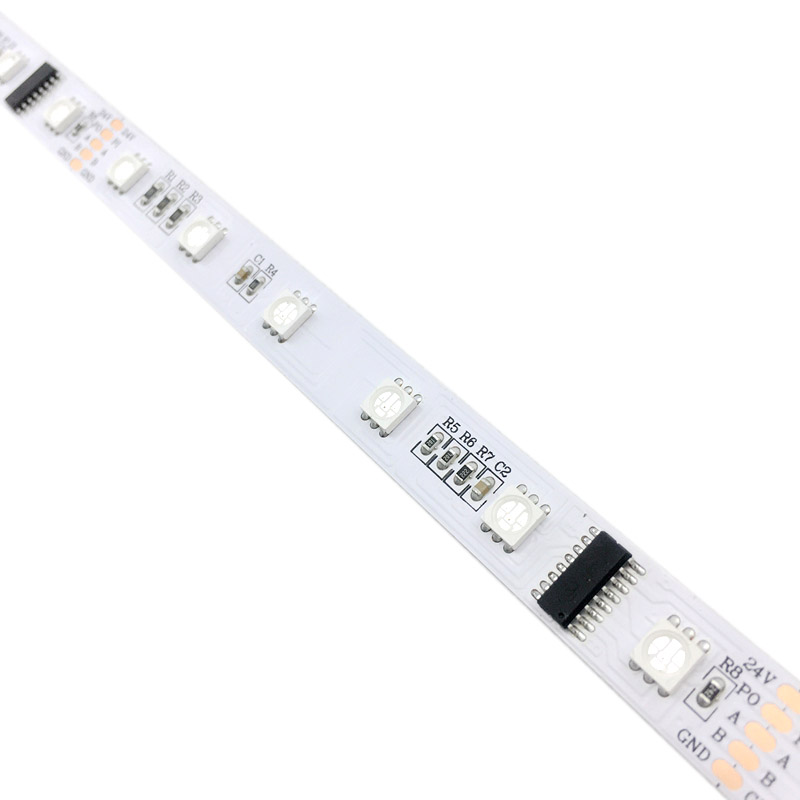 DMX512 RGB DC24V 300 LED Programovatelný paralelní signál Dream Color - HTTP Breakpoint Resume Transmission Matrix Control Flex LED pásková světla, 16.4 stop/role