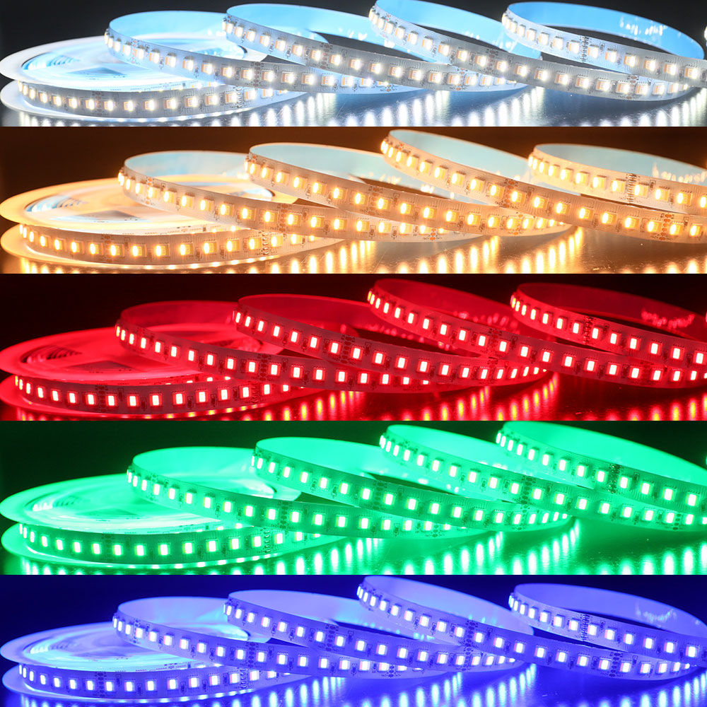 DC24V 112LEDs/m Highest Density 5-In-1 RGBWW LED Strip SMD5050 16.4FT