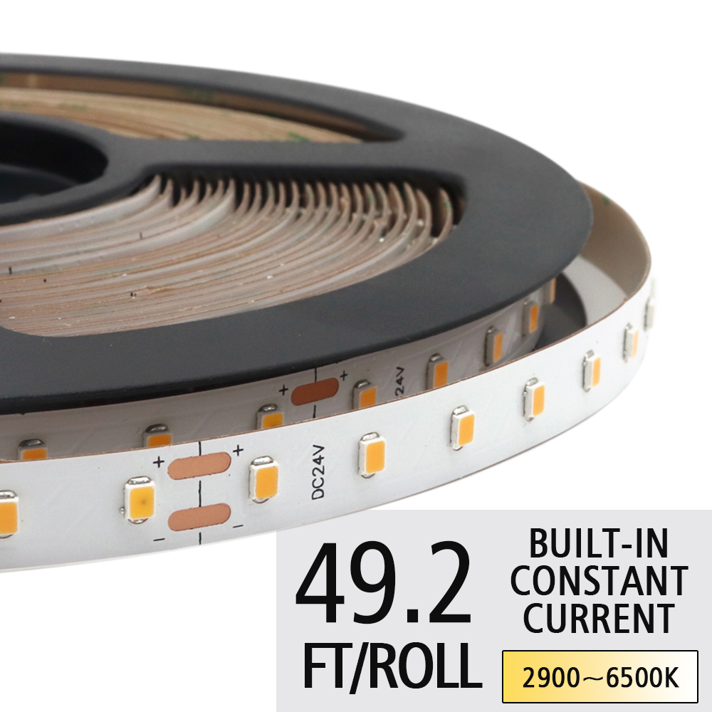 DC24V 2835SMD 80LEDs/M Vestavěné páskové světlo s konstantním proudem – vysoce účinné flexibilní LED světlo