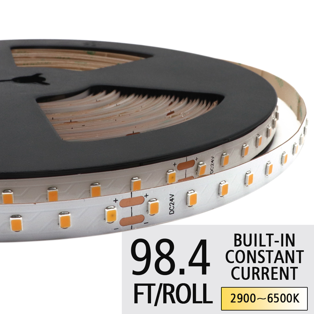 DC36V 2835SMD Vestavěné LED páskové světlo – Konstantní proud Bílý LED pásek – 90 LED/M – 32.8 až 131.2 stop (volitelné)