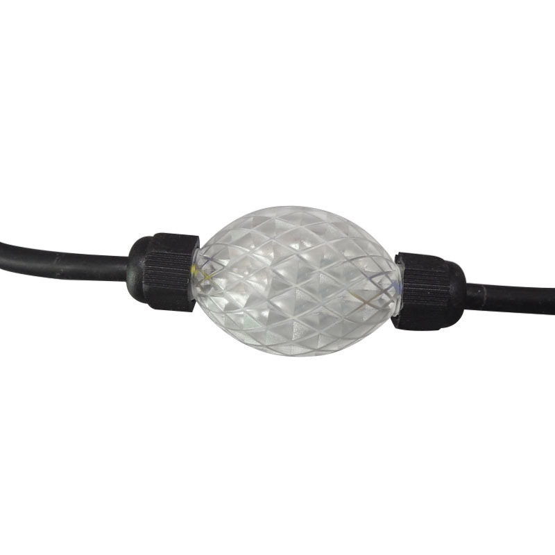 DC24V 35/24mm 6LED 360 stupňů, 20/40/50 kuliček/řetězec, adresovatelný řetězec LED pixelů, 3D LED svítící kuličkové světlo, 3D světelná koule, bodový světelný zdroj