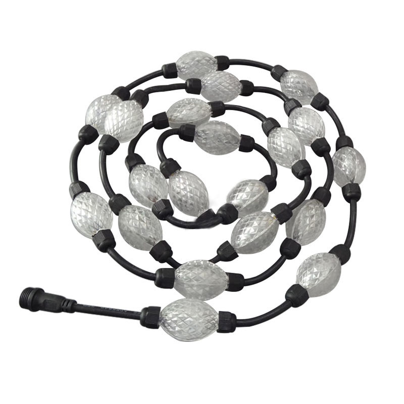 DC24V 35/24mm 6LED 360 stupňů, 20/40/50 kuliček/řetězec, adresovatelný řetězec LED pixelů, 3D LED svítící kuličkové světlo, 3D světelná koule, bodový světelný zdroj