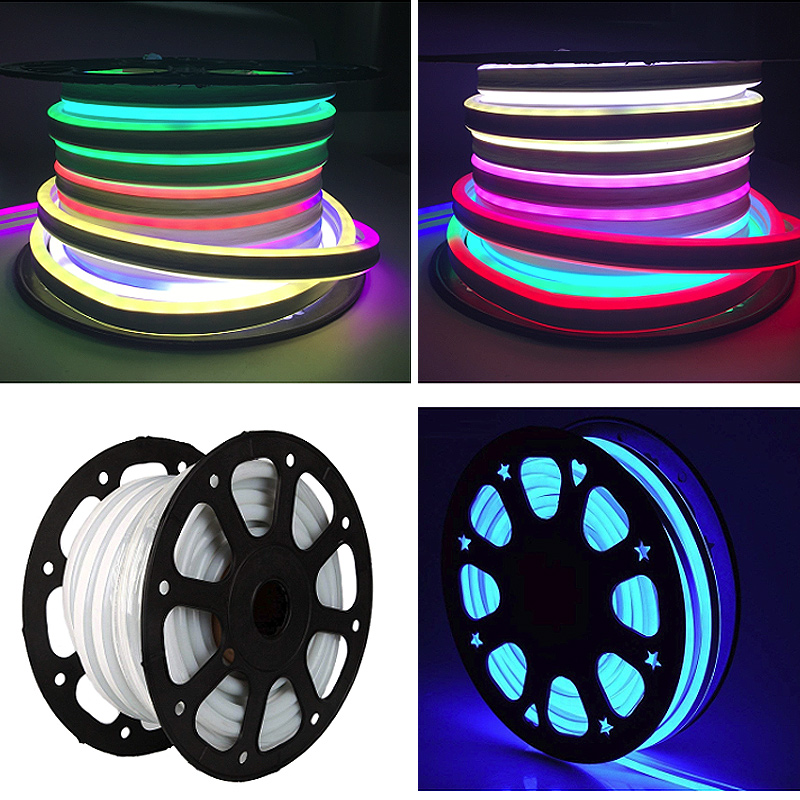 20 m/65.6 stop s dvojitým bočním vyzařováním GS8206 RGB neonové pásky 24V 20 m/65.6 stop s dvojitým bočním vyzařováním GS8206 RGB neonové pásky 24V
