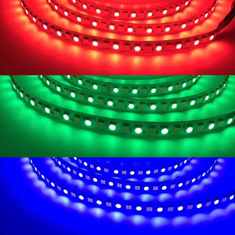 DC24V SMD5050 120LEDs/m Jasné RGB CCT LED pásky 16.4FT DC24V SMD5050 120LEDs/m Jasné RGB CCT LED pásky 16.4FT