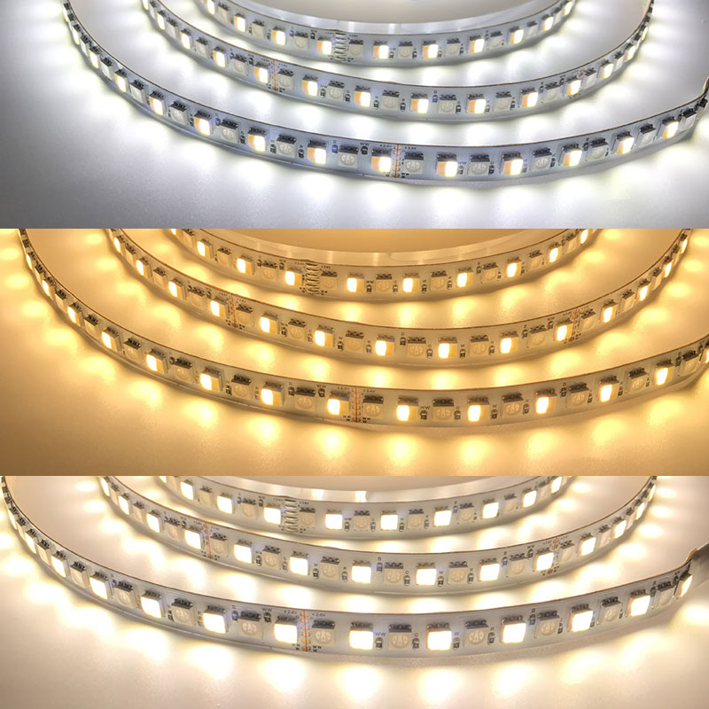 DC24V SMD5050 120LEDs/m Jasné RGB CCT LED pásky 16.4FT DC24V SMD5050 120LEDs/m Jasné RGB CCT LED pásky 16.4FT