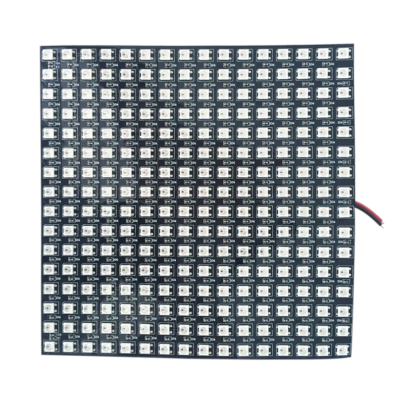DC5V 0.52 x 0.52 ft WS2812B Plně barevný digitální adresovatelný flexibilní LED displej – vestavěný 256 pixelový bodový maticový displej DC5V 0.52 x 0.52 ft WS2812B Plně barevný digitální adresovatelný flexibilní LED displej – vestavěný 256 pixelový bodový maticový displej