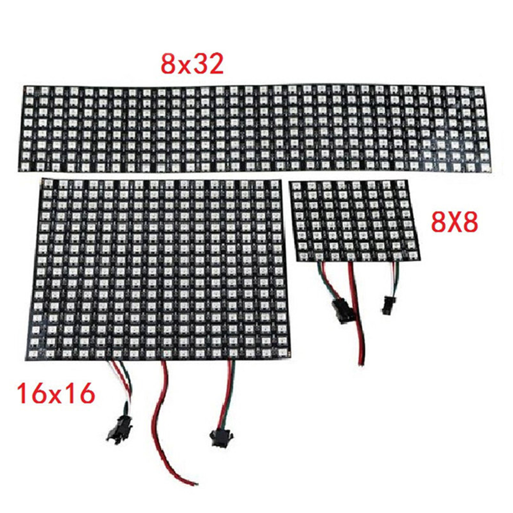DC5V 0.52 x 0.52 ft WS2812B Plně barevný digitální adresovatelný flexibilní LED displej – vestavěný 256 pixelový bodový maticový displej DC5V 0.52 x 0.52 ft WS2812B Plně barevný digitální adresovatelný flexibilní LED displej – vestavěný 256 pixelový bodový maticový displej