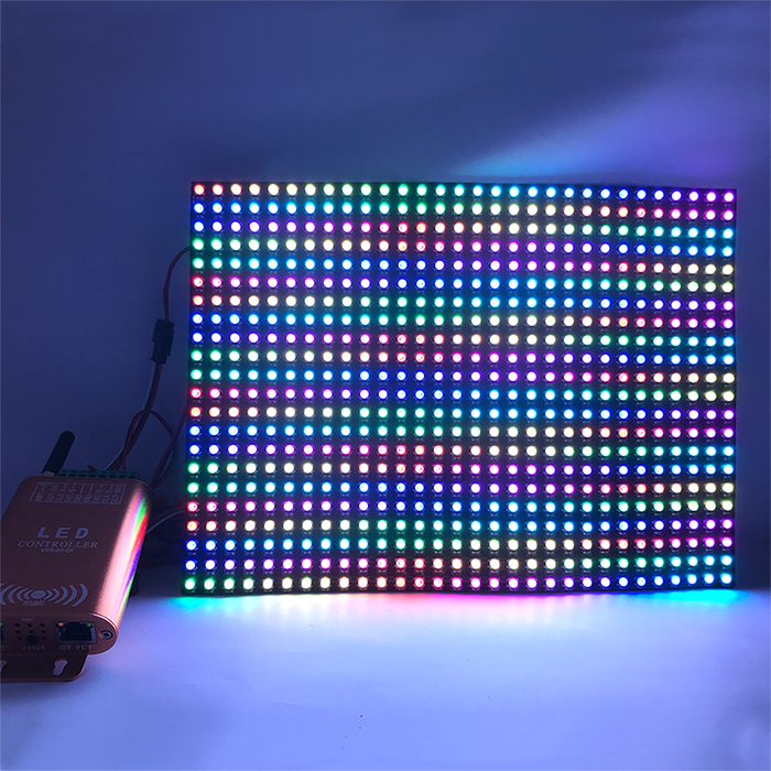 DC5V 0.98x0.72Ft WS2812B Full Color Digital Addressable Flexible LED  Display Screen - Built in 660 Pixel Dot Matrix Display  [DC-WS2812B-DP-30*22] - $139.98 