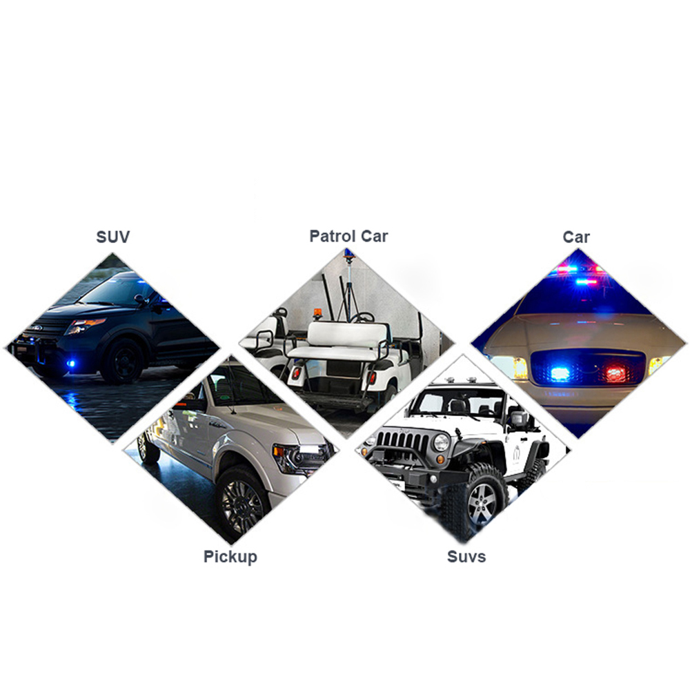 DC5V 16LED 6W RGB automobilové solární stroboskopické světlo Multifunkční nouzové výstražné světlo Dekorativní světla Thunderbolt Ranger DC5V 16LED 6W RGB automobilové solární stroboskopické světlo Multifunkční nouzové výstražné světlo Dekorativní světla Thunderbolt Ranger