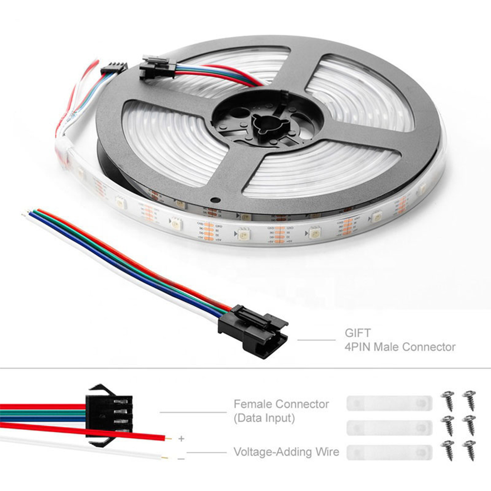 WS2813 RGB světla Individuálně adresovatelný LED pásek 5V - 30LED/m