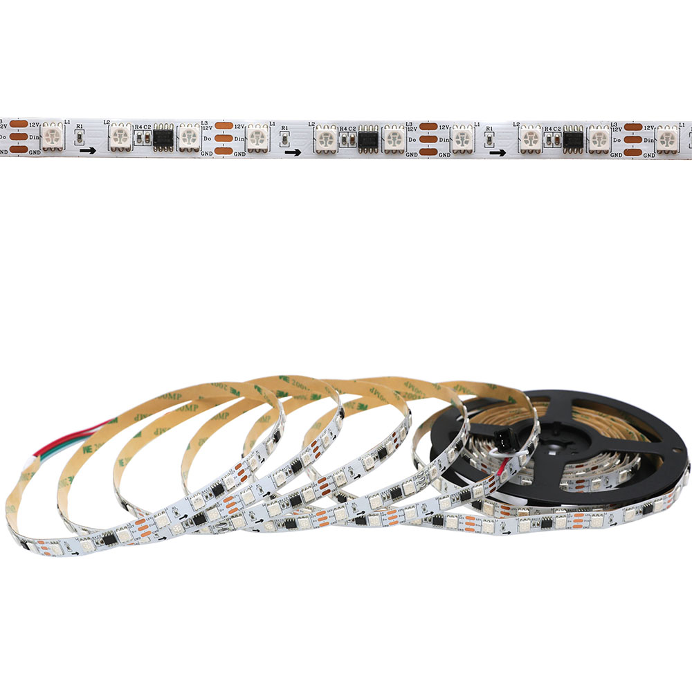 WS2811 DC12V 300LEDs programmierbare LED-Streifenlichter, adressierbare digitale Vollfarb-Chasing-flexible LED-Streifen, Verwendung im Innenbereich, 1.64 Fuß bis 16.4 Fuß pro Rolle im Angebot WS2811 DC12V 300LEDs programmierbare LED-Streifenlichter, adressierbare digitale Vollfarb-Chasing-flexible LED-Streifen, Verwendung im Innenbereich, 1.64 Fuß bis 16.4 Fuß pro Rolle im Angebot