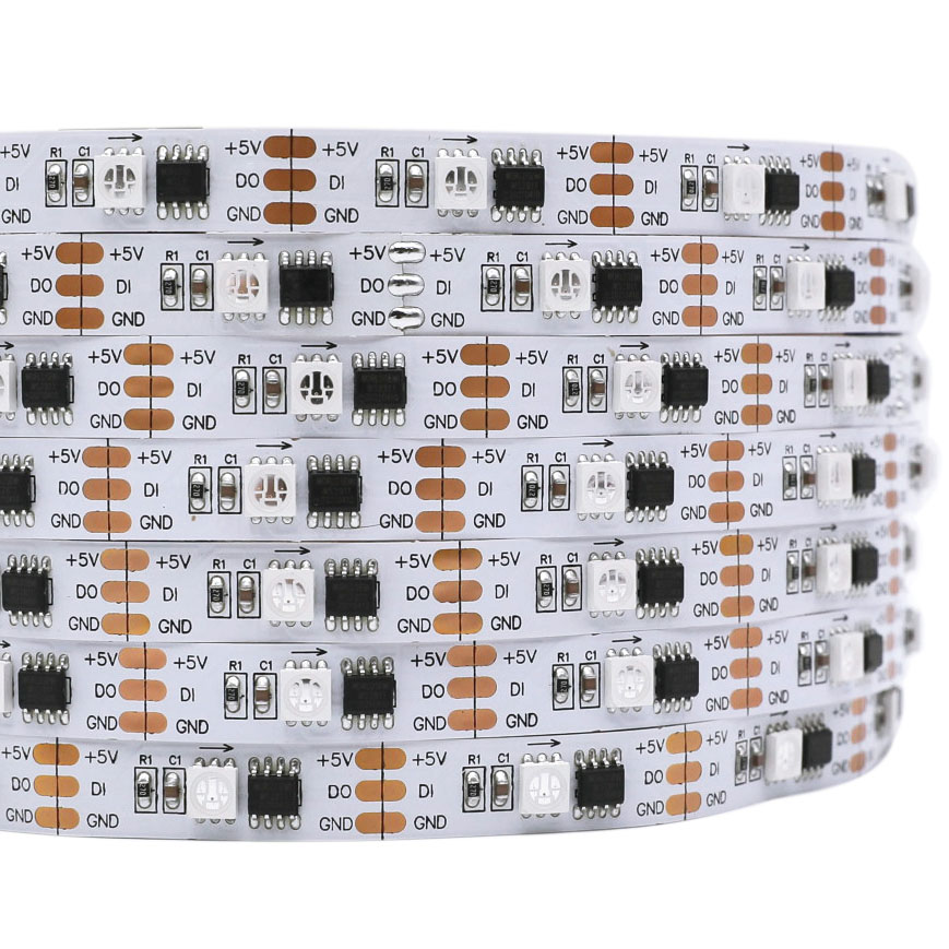 WS2811 DC5V 150 LED plně barevné digitální adresovatelné flexibilní LED pásky