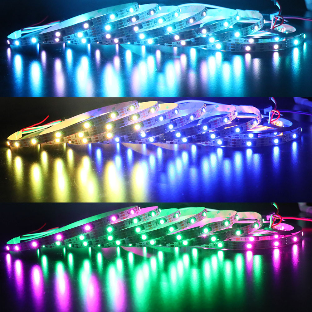 WS2811 DC5V 150LEDs Vollfarbige, digital adressierbare, flexible LED-Streifen WS2811 DC5V 150LEDs Vollfarbige, digital adressierbare, flexible LED-Streifen