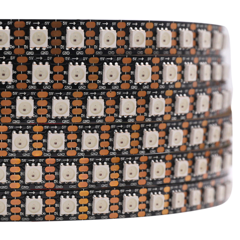 Breakpoint-continue WS2813 DC5V 480 LEDs, individuell adressierbare Traumfarben-RGB-LED-Streifenlichter, programmierbares flexibles LED-Licht