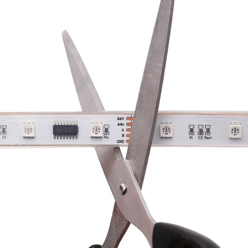 DMX512 RGB DC24V 180 LED plně barevný digitální LED pásek - 16.4 stop/role DMX512 RGB DC24V 180 LED plně barevný digitální LED pásek - 16.4 stop/role
