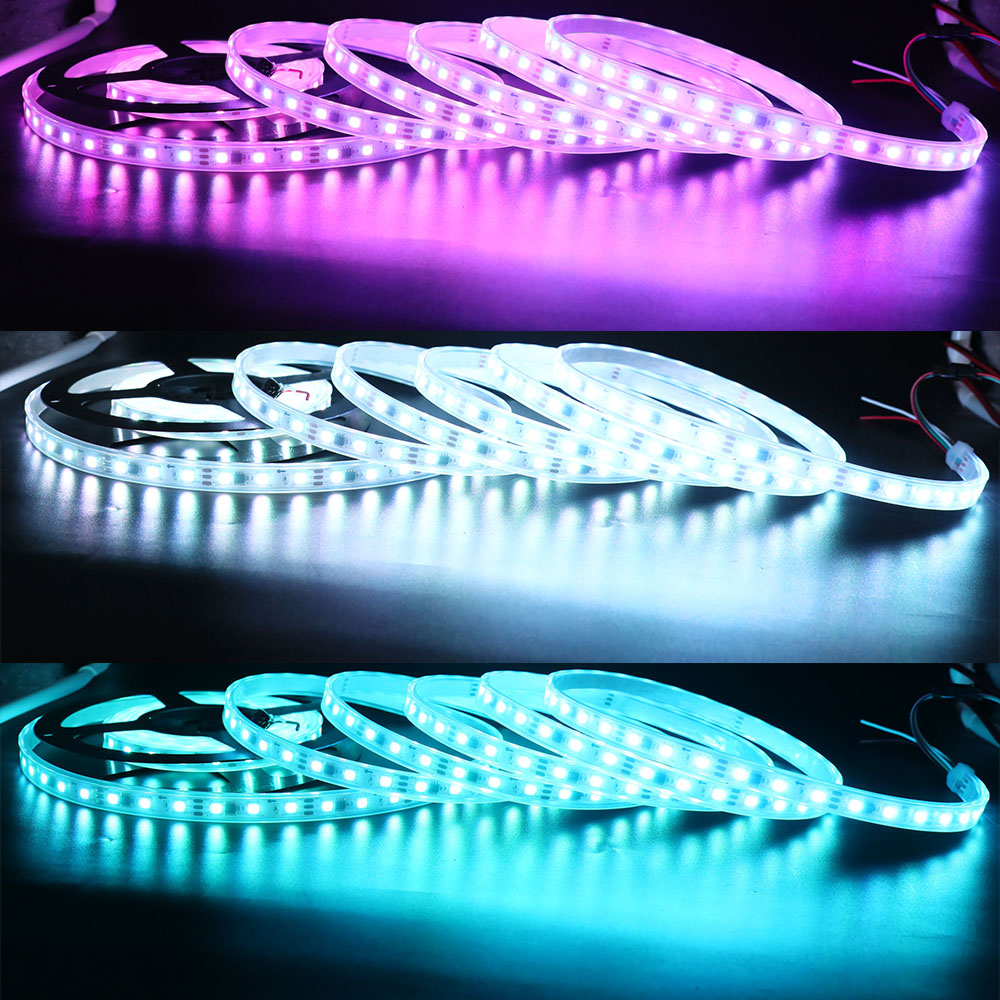 WS2811 DC12V Vodotěsné IP67 adresovatelné digitální plně barevné flexibilní LED páskové osvětlení – 18LED/ft WS2811 DC12V Vodotěsné IP67 adresovatelné digitální plně barevné flexibilní LED páskové osvětlení – 18LED/ft