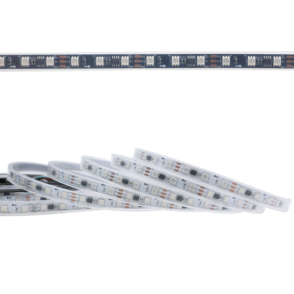 WS2811 DC12V Vodotěsné IP67 adresovatelné digitální plně barevné flexibilní LED páskové osvětlení – 18LED/ft WS2811 DC12V Vodotěsné IP67 adresovatelné digitální plně barevné flexibilní LED páskové osvětlení – 18LED/ft