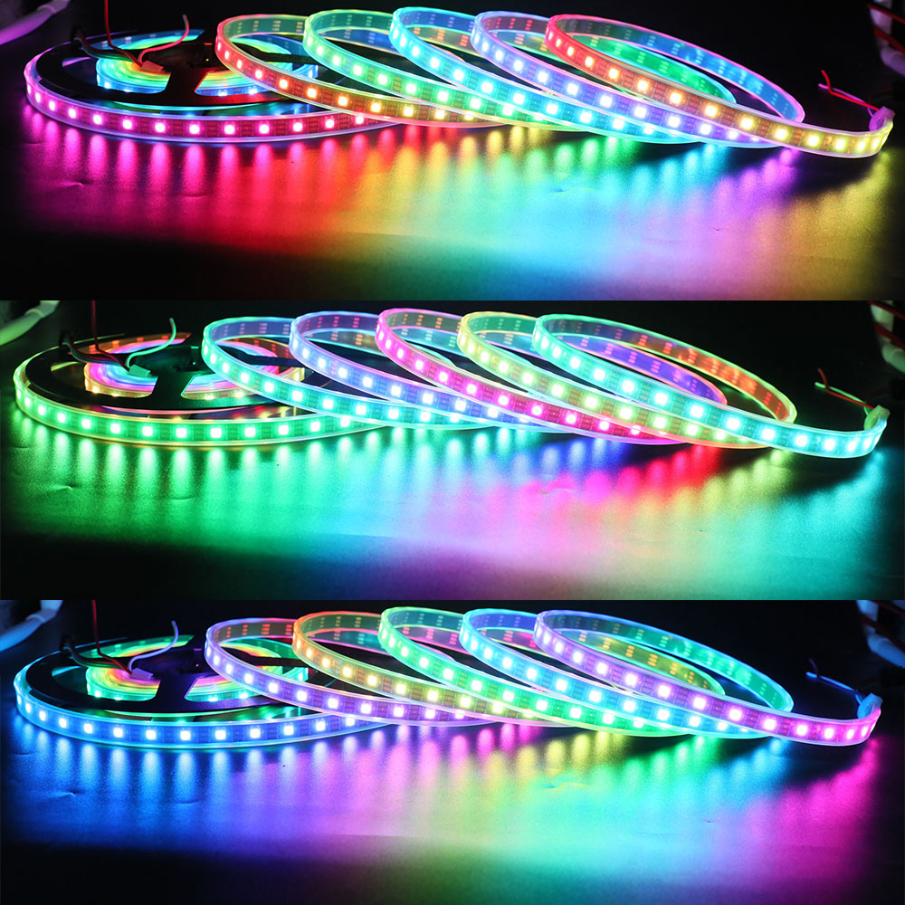 DMX RGB LED Strip, Pixel-by-Pixel Direct DMX Control, 60 Pixels/m, 12V, 5m