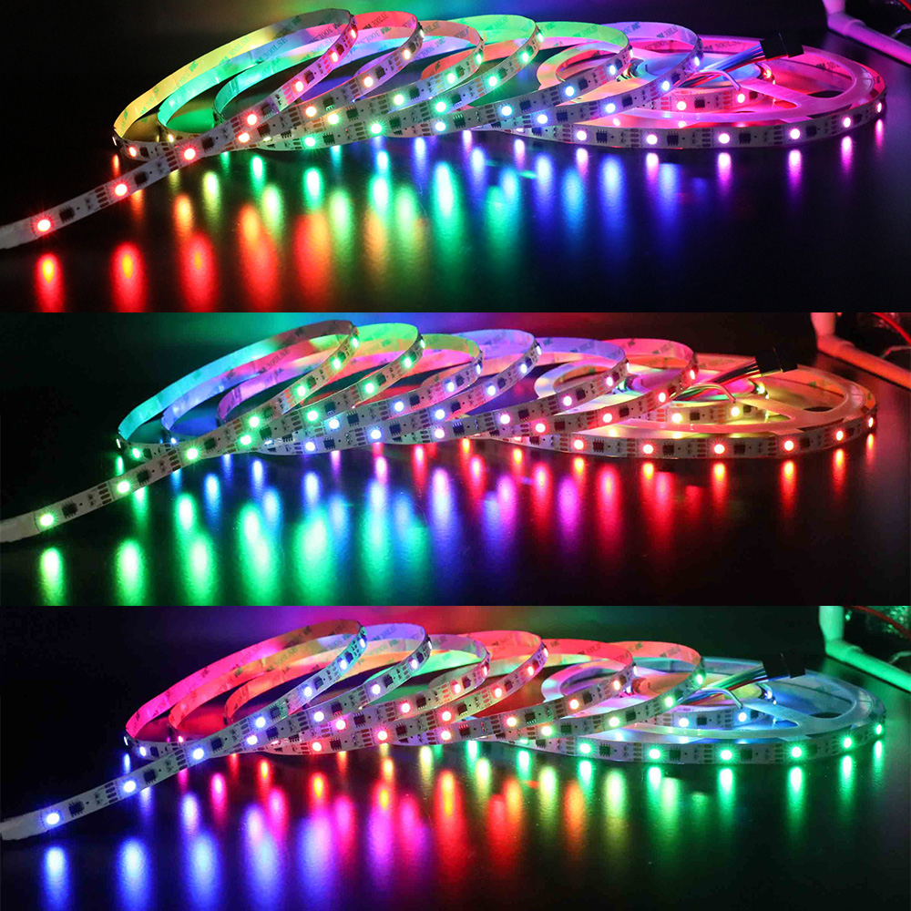 GS8208 RGB LED světelné proužky s vyladěním barev, individuálně adresovatelné GS8208 RGB LED světelné proužky s vyladěním barev, individuálně adresovatelné