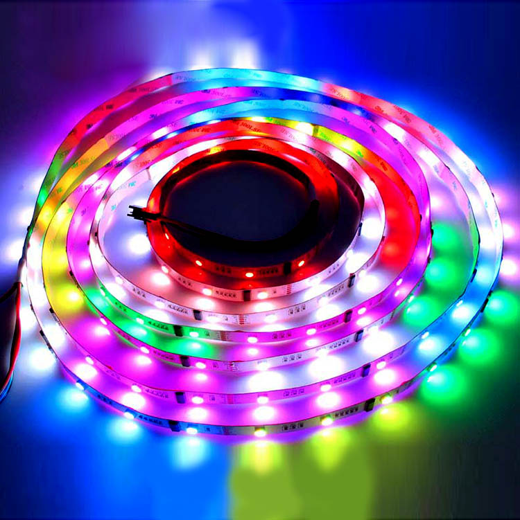 DMX512 RGB DC24V 240 LED diod Adresovatelný LED pásek Světla Vestavěné 485 dekódovací osvětlení scény Programovatelné pixelové LED pásy, 16.4 stop/role DMX512 RGB DC24V 240 LED diod Adresovatelný LED pásek Světla Vestavěné 485 dekódovací osvětlení scény Programovatelné pixelové LED pásy, 16.4 stop/role