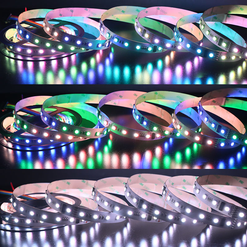 DMX512 RGBW DC24V 300LEDs Wide 15MM Dream Color Programmable Parallel signal - HTTP Breakpoint Resume Transmission Matrix Control Flex LED Strip Lights, 16.4feet/roll