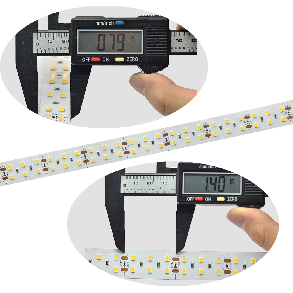 Dvouřadá řada DC24V 2835SMD High CRI 95 840LED Vodotěsné volitelné osvětlení Flexibilní LED páskové světlo, 5 m/16.4 stop na kotouč v prodeji Dvouřadá řada DC24V 2835SMD High CRI 95 840LED Vodotěsné volitelné osvětlení Flexibilní LED páskové světlo, 5 m/16.4 stop na kotouč v prodeji