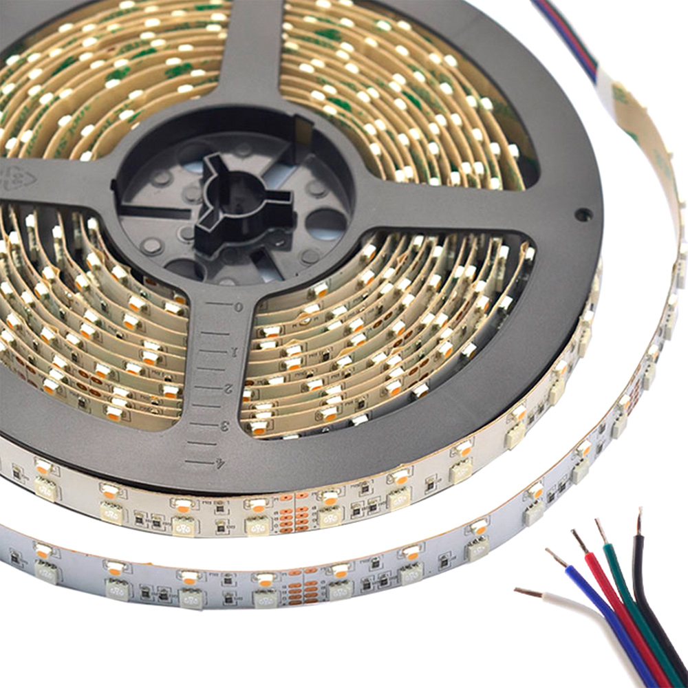 24 V 120 LED/m LED pásková světla s vysokou hustotou se dvěma řadami RGB+W