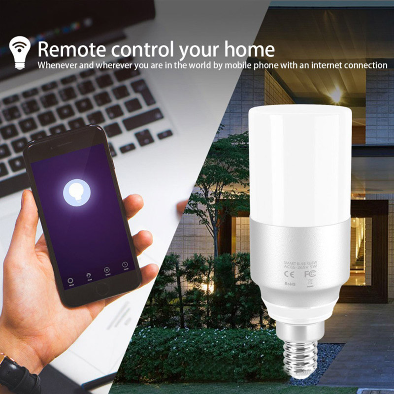 Color-Change LED Light Bulb w/ App & Remote Control