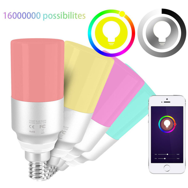 E14 Smart LED žárovka měnící barvu, dálkové ovládání LED světla E14 Smart LED žárovka měnící barvu, dálkové ovládání LED světla