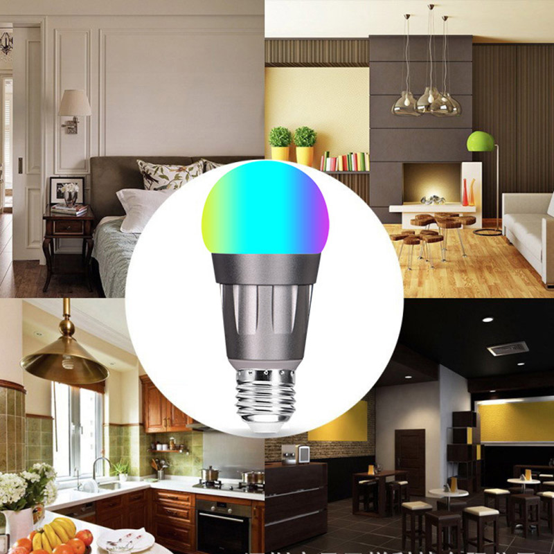 E26 11W RGB Smart WiFi dálkové hlasové ovládání LED žárovka, AC85-265V, LED žárovka měnící barvu E26 11W RGB Smart WiFi dálkové hlasové ovládání LED žárovka, AC85-265V, LED žárovka měnící barvu