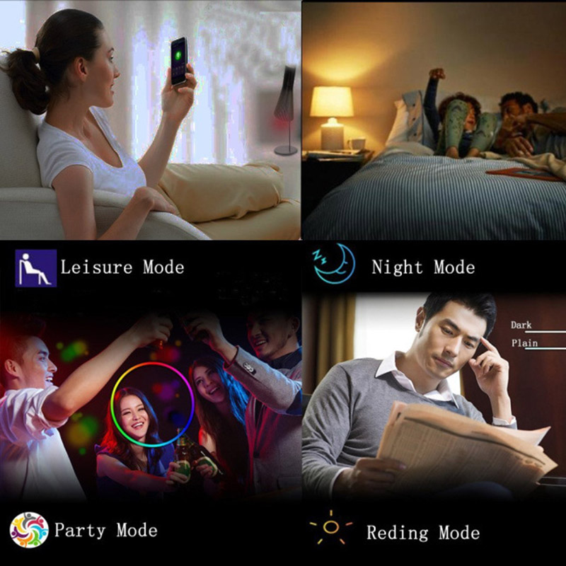 E27 WiFi Smart RGBW LED žárovka - Kompatibilní dálkové ovládání APP, Alexa, Google Assistant E27 WiFi Smart RGBW LED žárovka - Kompatibilní dálkové ovládání APP, Alexa, Google Assistant