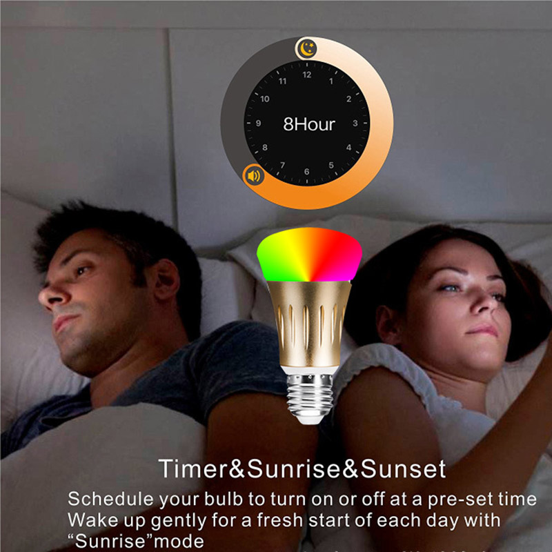 E27 11W RGBW Smart WiFi stmívatelná barevná LED žárovka, AC 85-265V, Práce s Alexou a Google Assistant E27 11W RGBW Smart WiFi stmívatelná barevná LED žárovka, AC 85-265V, Práce s Alexou a Google Assistant
