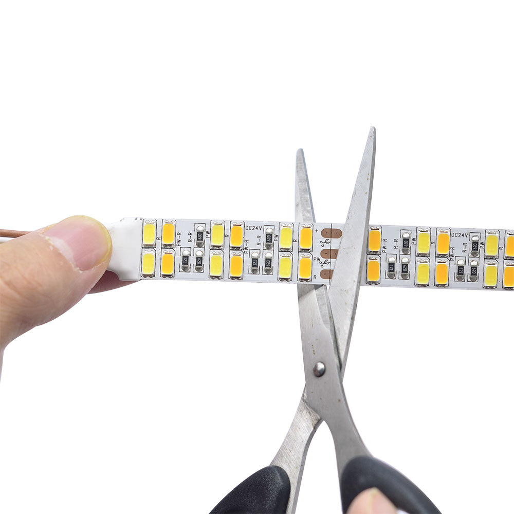 Dual Row DC24V 5630SMD 240LEDs CCT LED světelné pásy – čistě bílá + teplá bílá Dual Row DC24V 5630SMD 240LEDs CCT LED světelné pásy – čistě bílá + teplá bílá