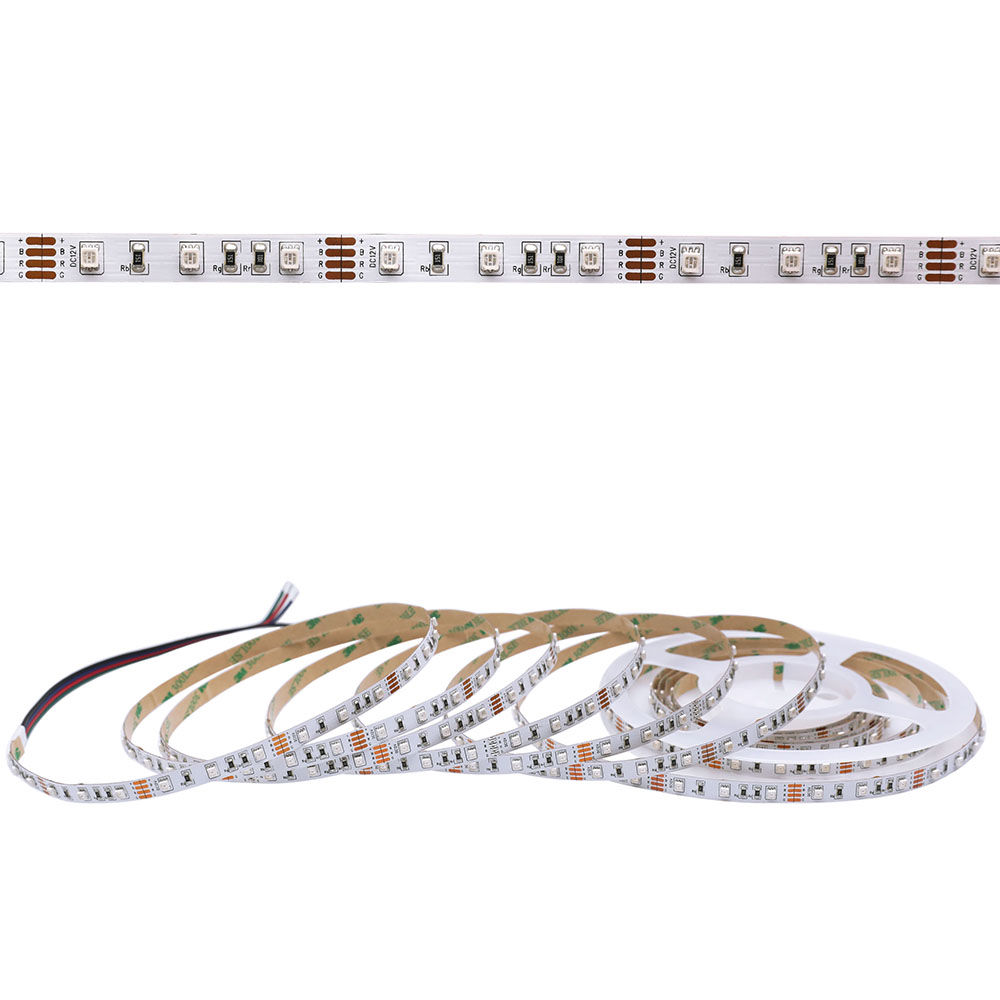 5 m 16.4 Fuß mehrfarbiger RGB-LED-Lichtstreifen – 12 V LED-Lichtstreifen – 60 LEDs/m 8 mm