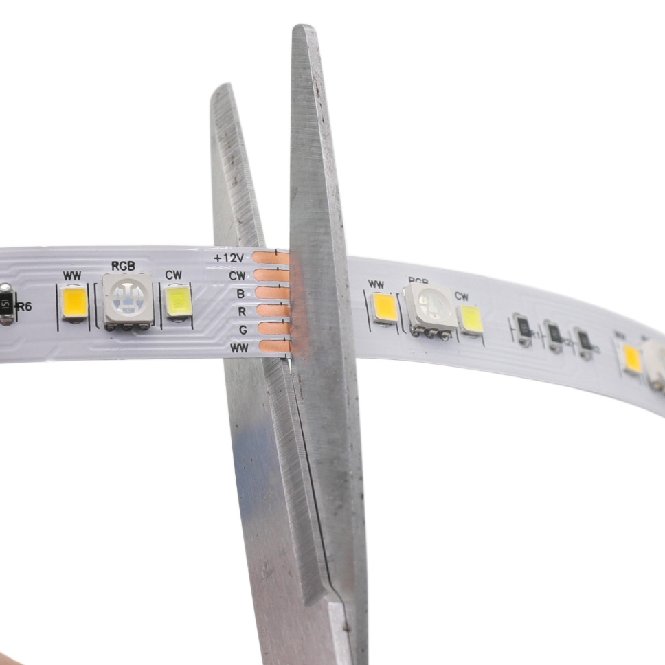 Mehrfarbige RGB+WW+CW-LED-Leuchten – 12 mm 12 V RGBCCT-LED-Streifen – 60 LEDs/m Mehrfarbige RGB+WW+CW-LED-Leuchten – 12 mm 12 V RGBCCT-LED-Streifen – 60 LEDs/m