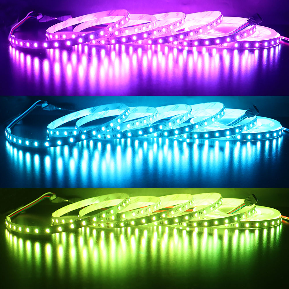 5 m superhelle LED-RGBW-Farbwechsellichter – 12 V/24 V – 3000 K/4000 K/6000 K Weiß 5 m superhelle LED-RGBW-Farbwechsellichter – 12 V/24 V – 3000 K/4000 K/6000 K Weiß