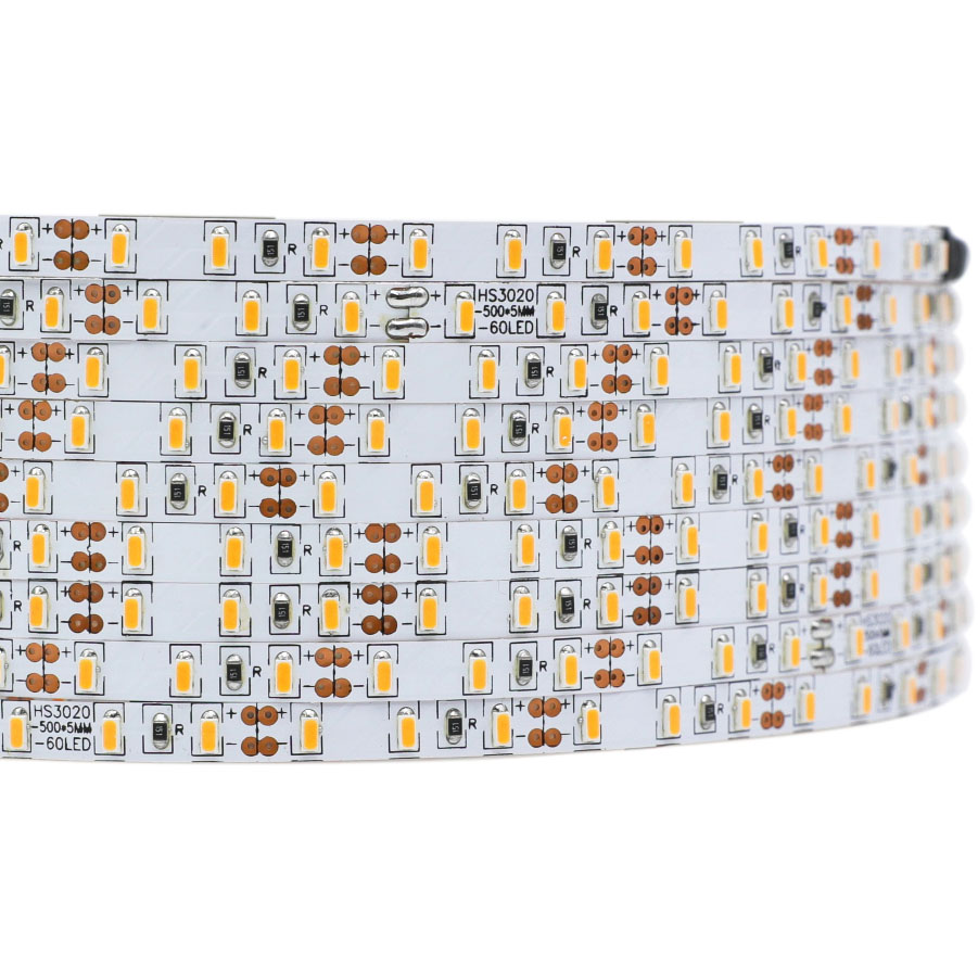 DC12/24V 3014SMD 600LEDs Flexibles LED-Bandlicht – Breite 5 mm 16.4 Fuß pro Rolle