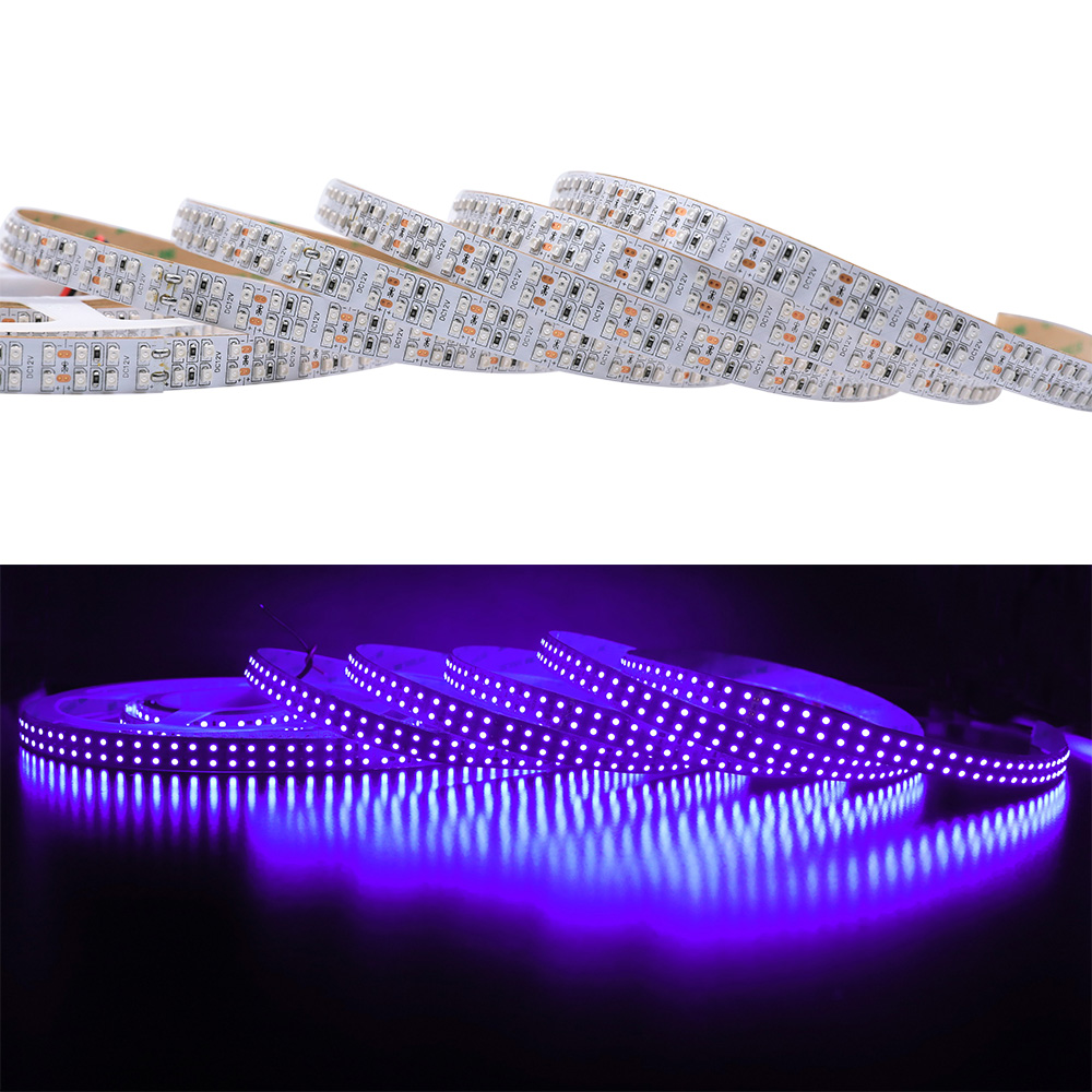 thumbnail image 2 of 1m 12V 2835 UV LED Strip Light – 395-405nm Ultraviolet, Waterproof, 60 LEDs/m, Black PCB 2 of 6