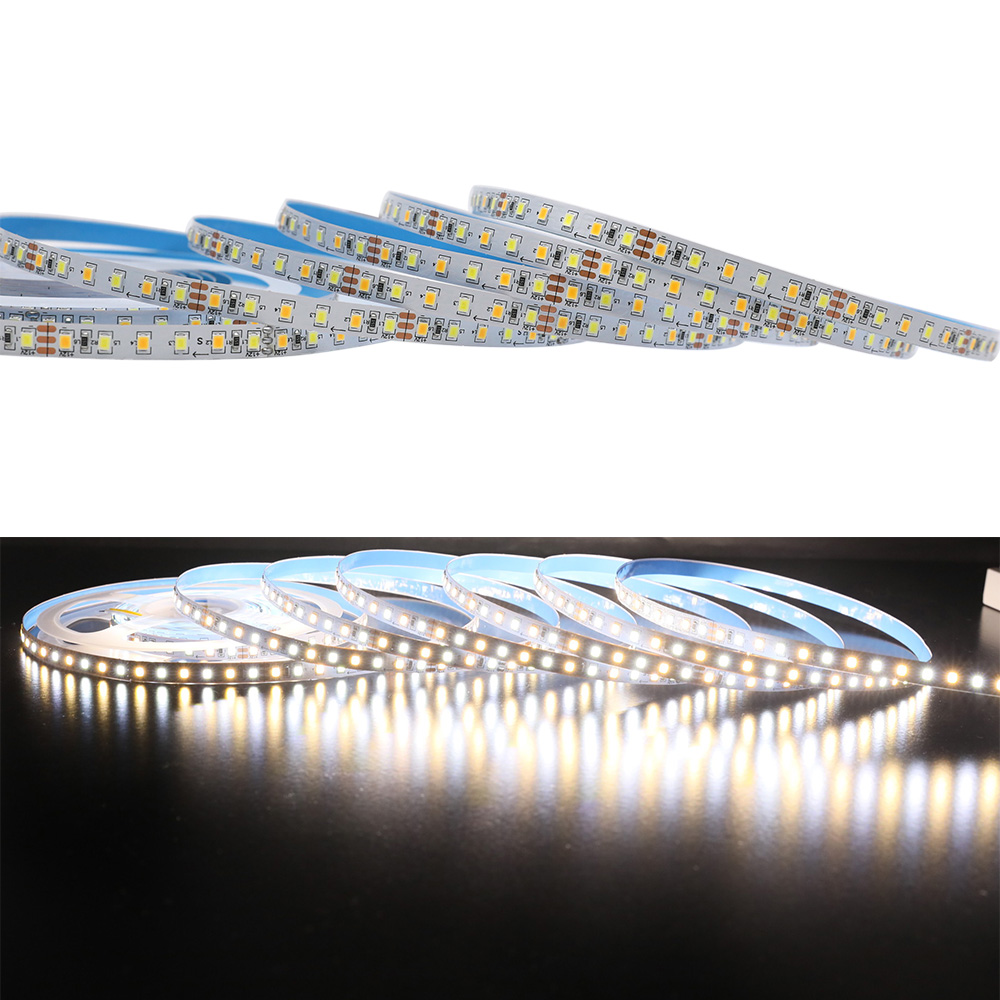 DC12V 2835SMD 600LED Flexibilní CCT LED páskové světlo - Teplota barev Čistá bílá + Teplá bílá DC12V 2835SMD 600LED Flexibilní CCT LED páskové světlo - Teplota barev Čistá bílá + Teplá bílá
