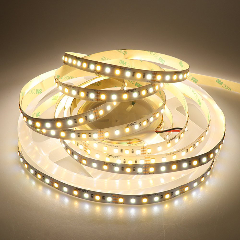 DC12V 2835SMD 600LED Flexibilní CCT LED páskové světlo - Teplota barev Čistá bílá + Teplá bílá DC12V 2835SMD 600LED Flexibilní CCT LED páskové světlo - Teplota barev Čistá bílá + Teplá bílá