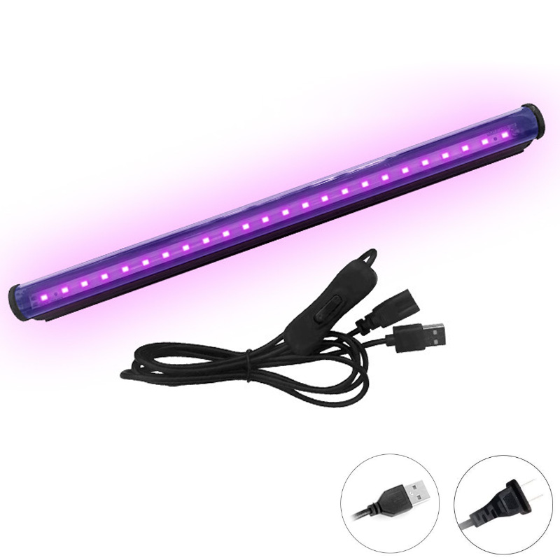 Niederspannung DC5V UV-Serie 2835SMD 30LEDs Lila Desinfektion UV-LED-Röhrenleuchten