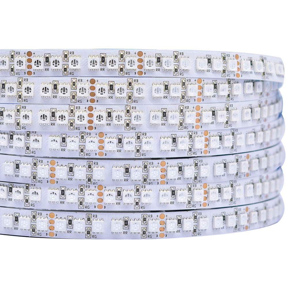 Farbwechselnde RGB-LED-Streifenlichter – 12 mm 24 V 5050 3-in-1-LED – 120 LEDs/m hohe Dichte