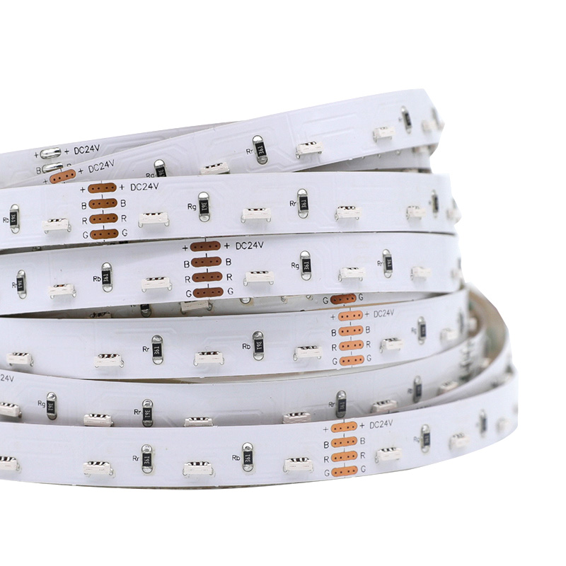 Seitlich emittierender, farbwechselnder RGB-LED-Lichtstreifen – DC24V, 300 LEDs, 16.4 Fuß Seitlich emittierender, farbwechselnder RGB-LED-Lichtstreifen – DC24V, 300 LEDs, 16.4 Fuß