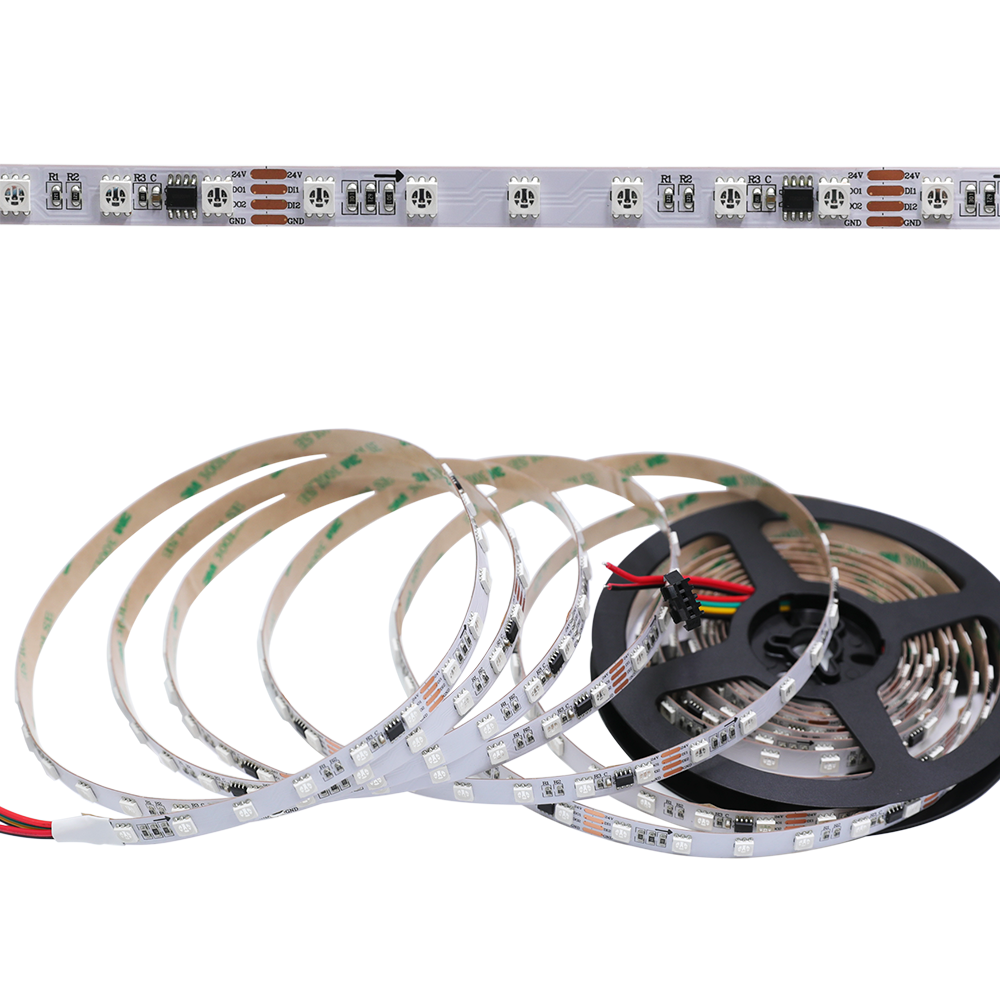 DC24V GS8206 5050SMD RGB, Breakpoint-continue, 300 LED adresovatelných digitálních proužkových světel, vodotěsné Dream Color Programovatelné flexibilní LED páskové světlo, 16.4ft/65.6ft/164ft/328ft na roli DC24V GS8206 5050SMD RGB, Breakpoint-continue, 300 LED adresovatelných digitálních proužkových světel, vodotěsné Dream Color Programovatelné flexibilní LED páskové světlo, 16.4ft/65.6ft/164ft/328ft na roli