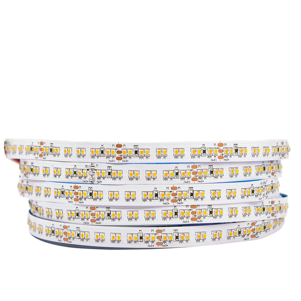 Tunable White SMD2216 240LEDs/M flexibles CCT-LED-Bandlicht – DC24V Tunable White SMD2216 240LEDs/M flexibles CCT-LED-Bandlicht – DC24V