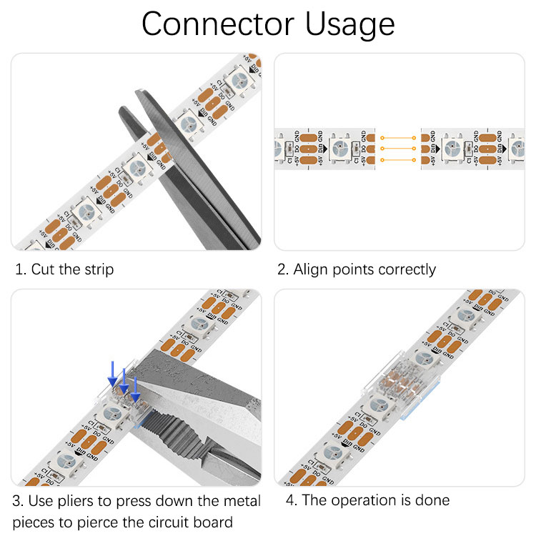 6Pin-Corner-L-Shape-SMD-LED-RGBCCT-Connector