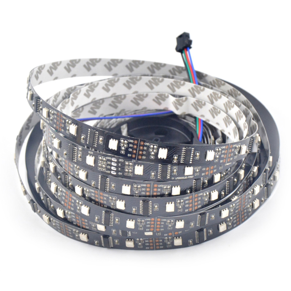 LPD8806 DC5V-Serie, flexible LED-Lichtleisten, programmierbare Pixel-Vollfarbverfolgung, Verwendung im Innenbereich, 160 LEDs, 16.4 Fuß pro Rolle, im Angebot
