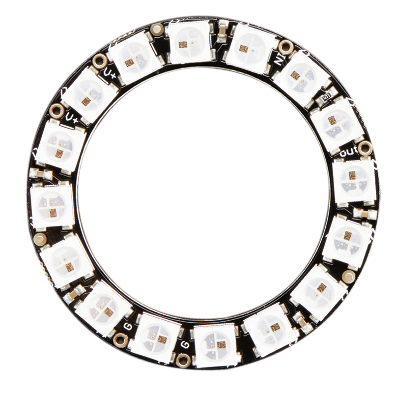 WS2812 16 x 5050 RGB integrierte Dream-Color-Treiber-LED-Leuchten – Neopixel-Ring